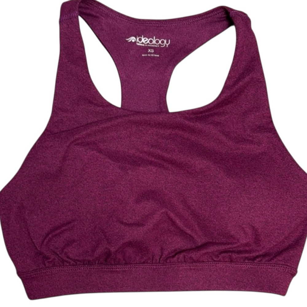 Ideology Sports Bra Purple Racerback Pull-On in Size XS NWT